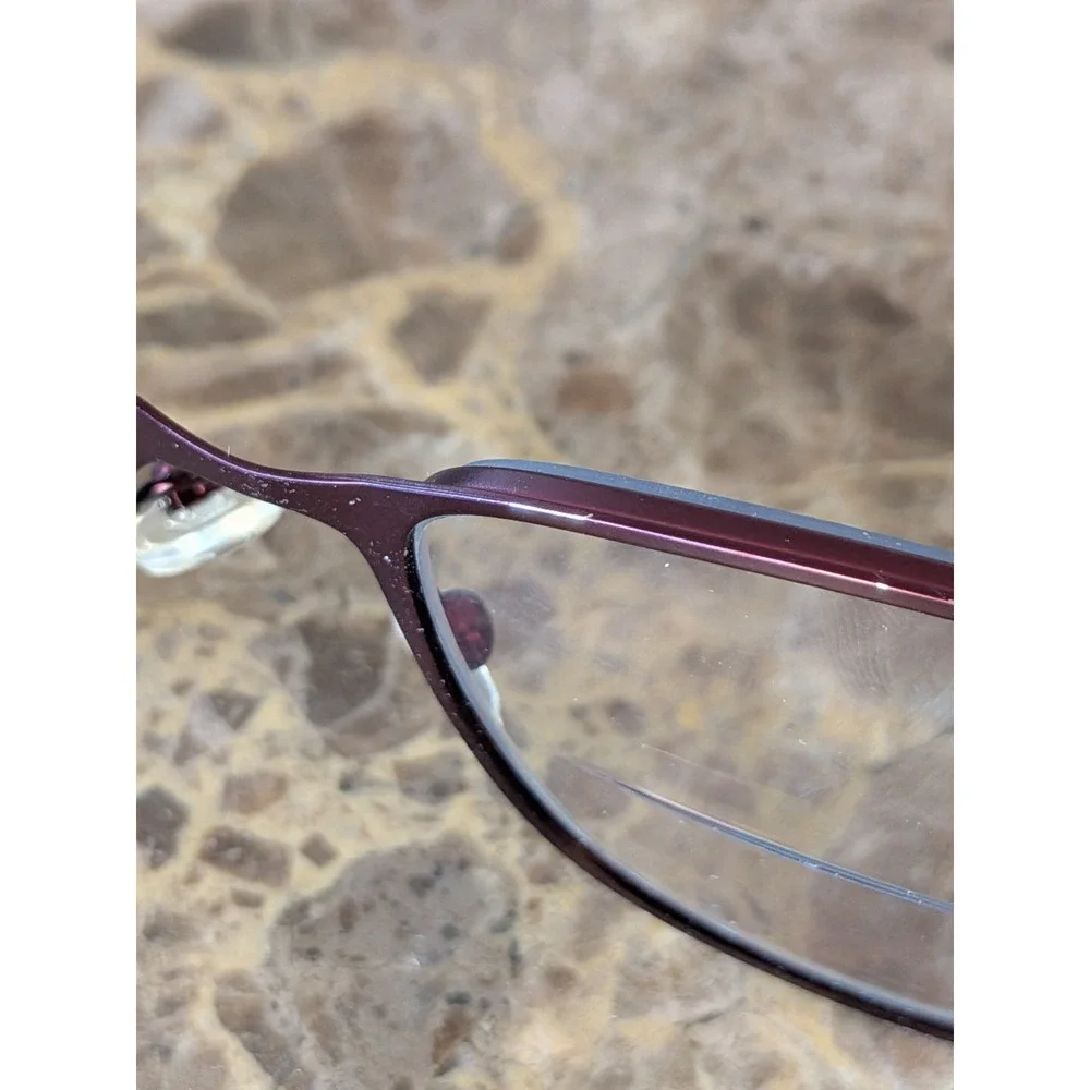 Scott Harris Europa SH534 C1 Glossy Red Metal Oval Eyeglasses 54-15 140 Read